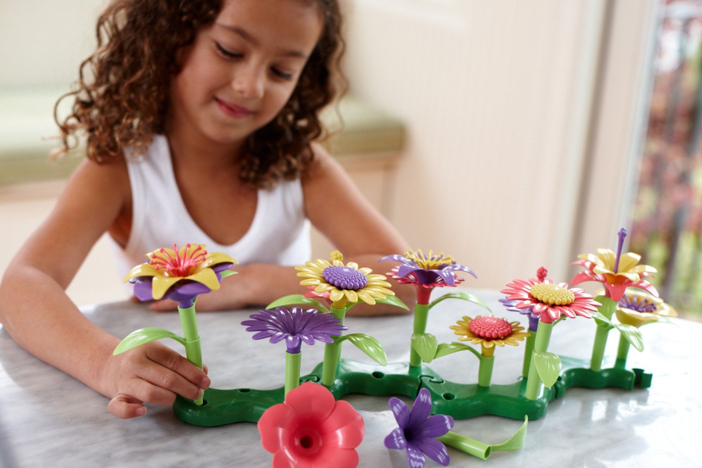 Green Toys Build-a-Bouquet Floral Arrangement Playset - BPA Free, Phthalates Free, Creative Play Toys for Gross Motors, Fine Motor Skill Development. Toys and Games - Image 4