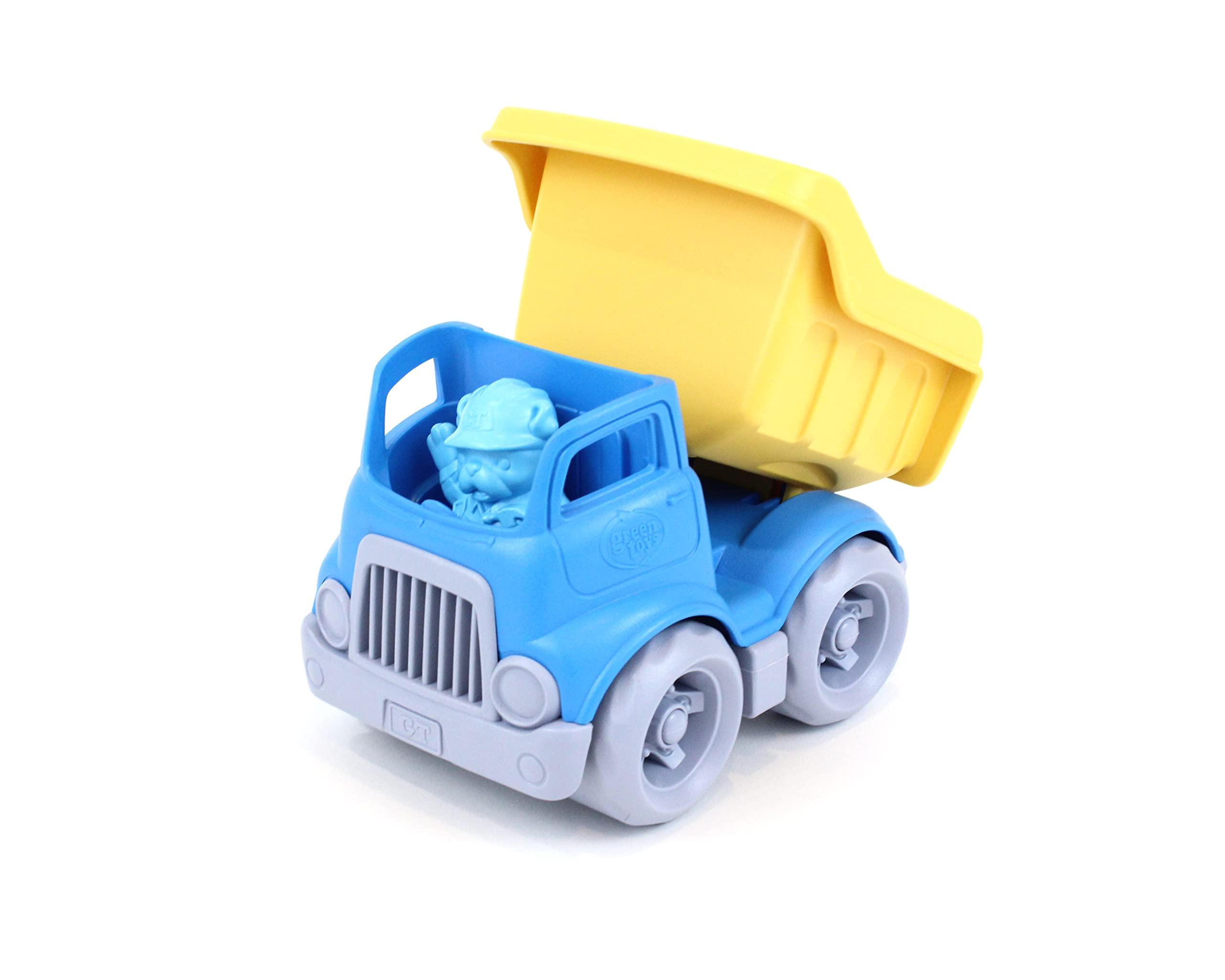 Green Toys Dumper Construction Truck Blue/ Yellow, 5.75x7.5x5.5, count of 2 - Image 5