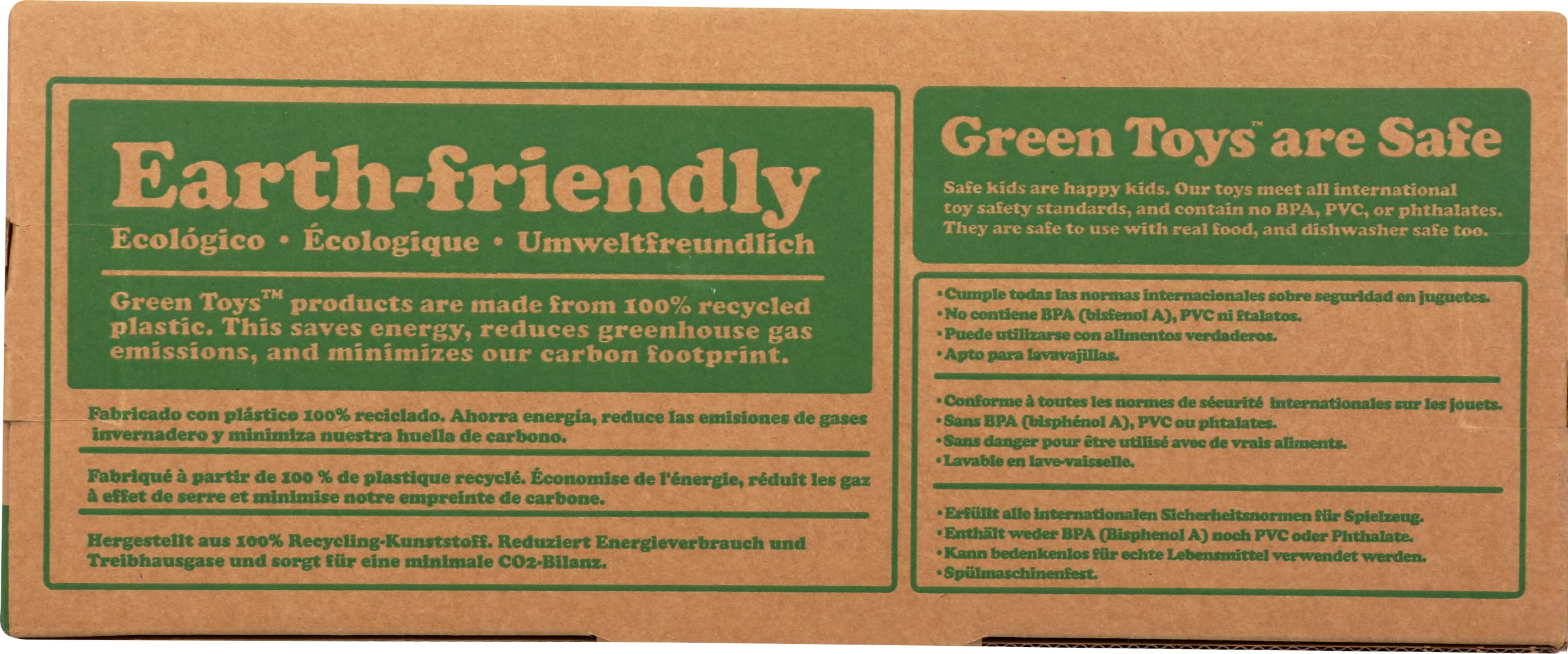 Green Toys Tractor, Orange - Pretend Play, Motor Skills, Kids Toy Vehicle. No BPA, phthalates, PVC. Dishwasher Safe, Recycled Plastic - Image 3